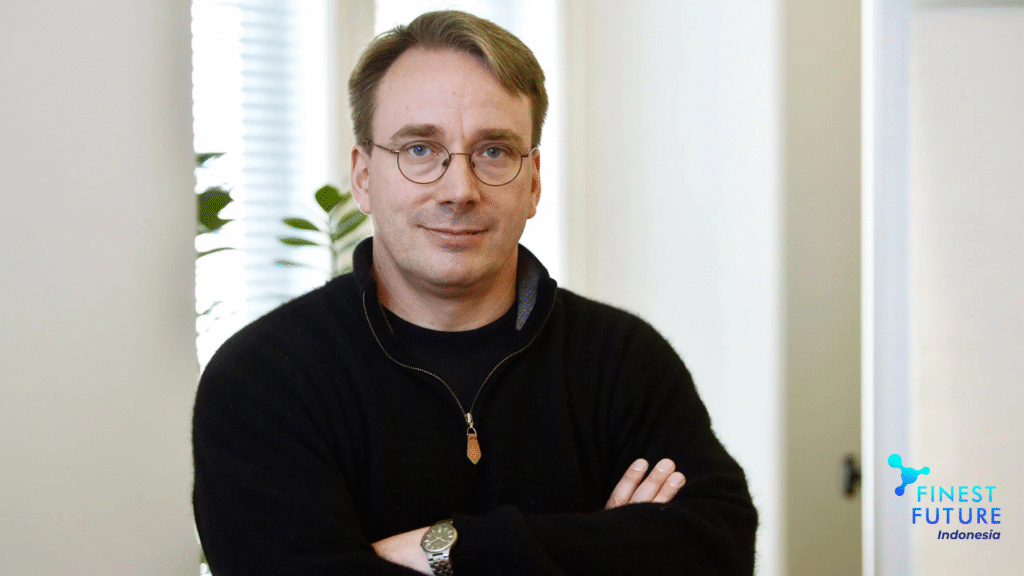 Linus Torvalds menciptakan Linux